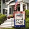 4th of July Garden Flag Home Sweet Home 12x18 Inch Double Sided Burlap, Star and Strip Patriotic American Flag Independence Day Memorial Day Yard Outdoor Decor DF305